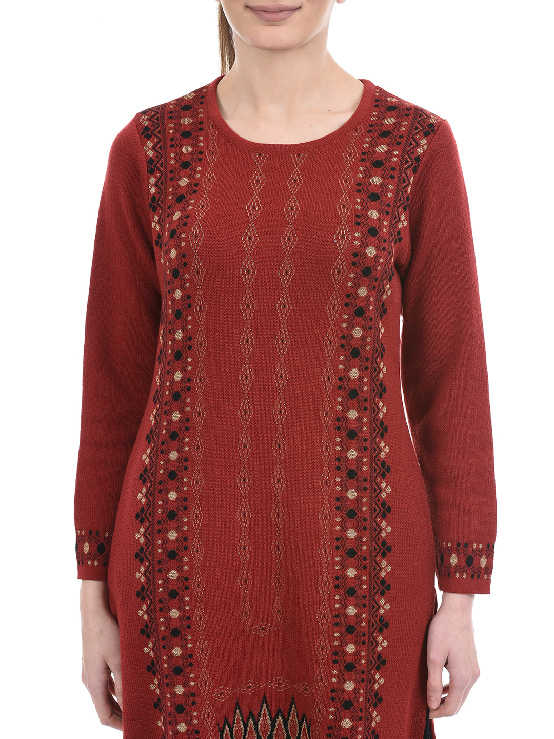 American Eye Women Casual Wear Maroon Kurta